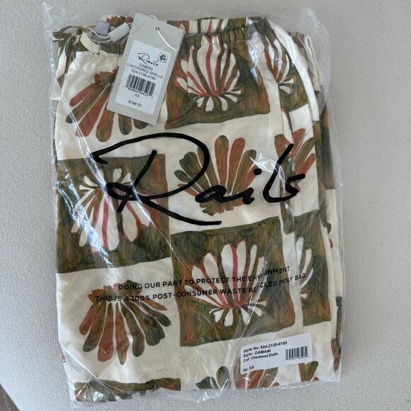 NWT Rails Damani Pant - Checkered Shells - Picture 2 of 2